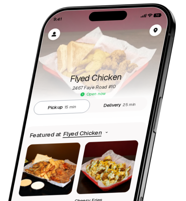 Flyed Chicken app preview