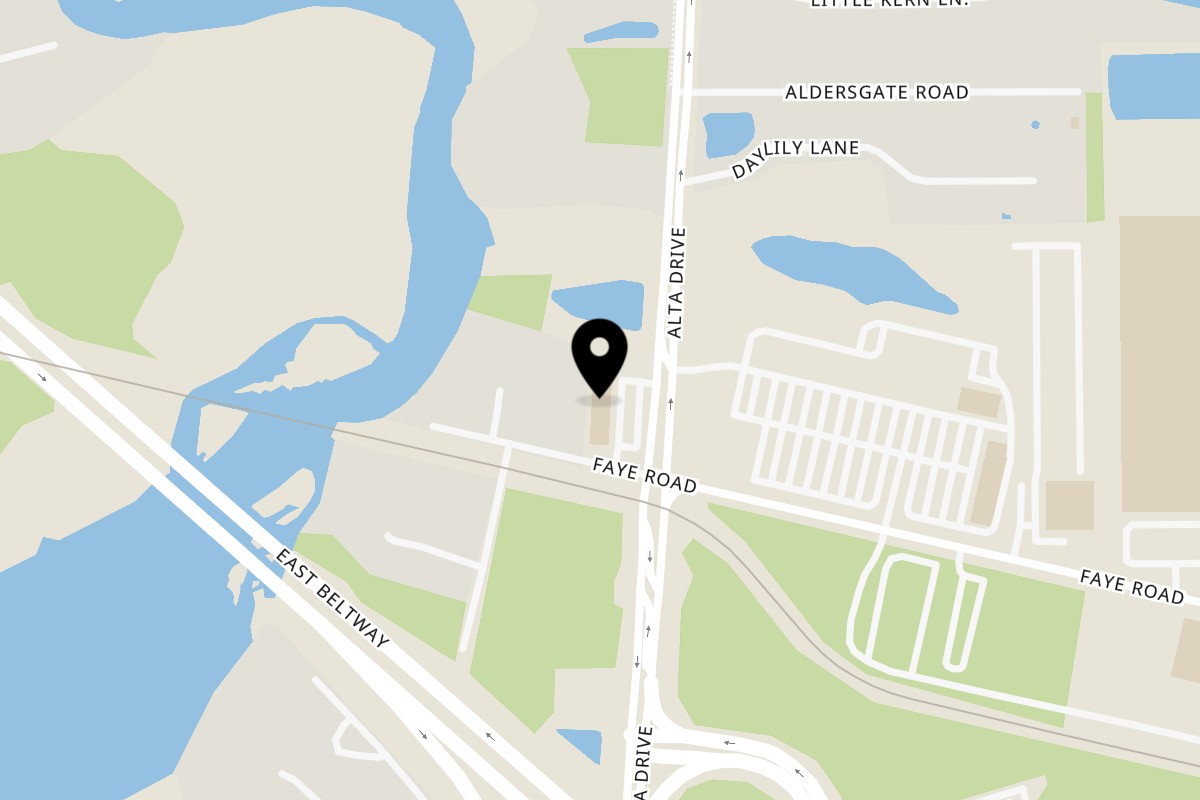 Map showing the location of Flyed Chicken Faye Road on 2467 Faye Road #10 in Jacksonville